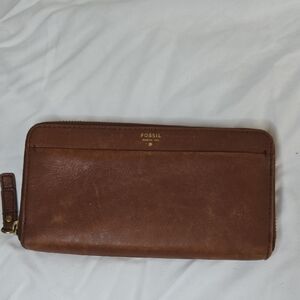 Fossil Brown Leather Wallet